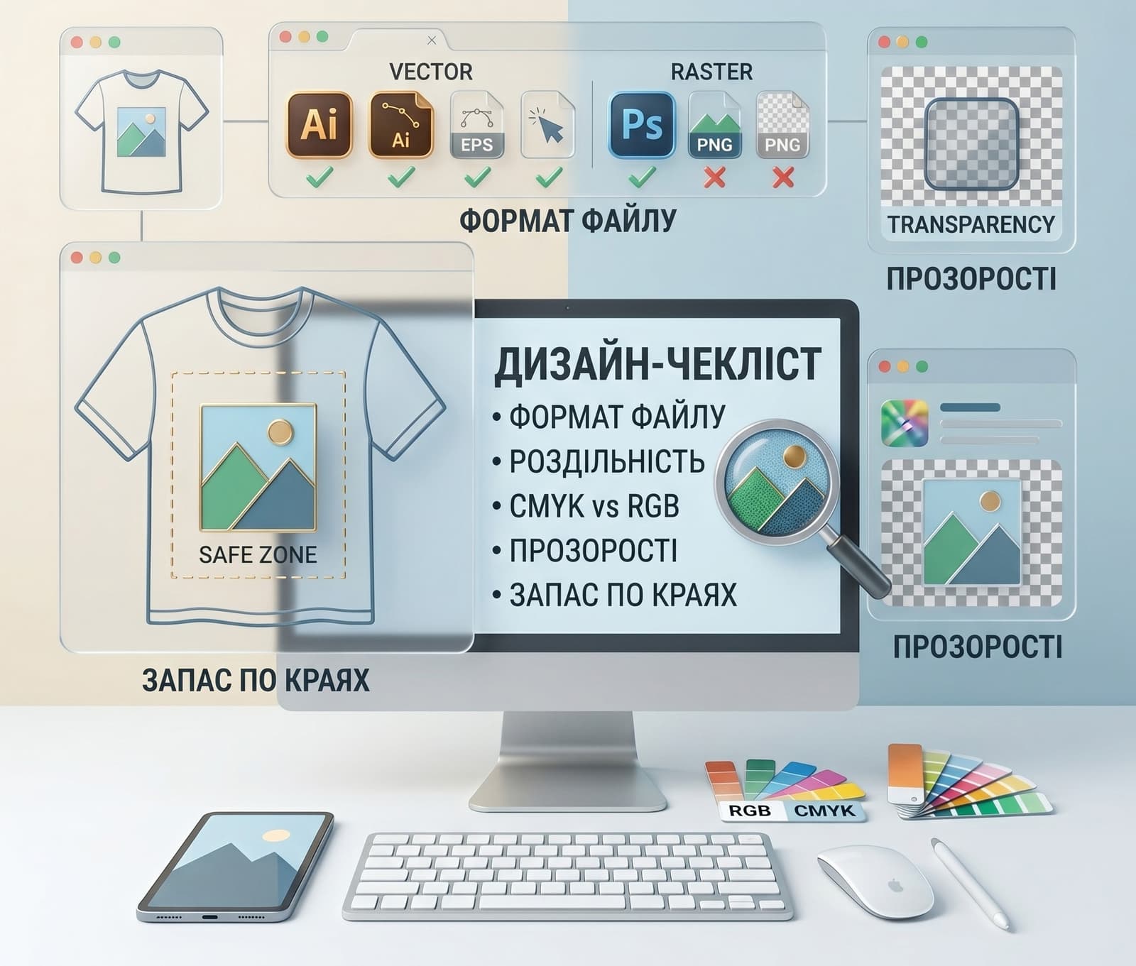 Як підготувати макет для друку на футболці